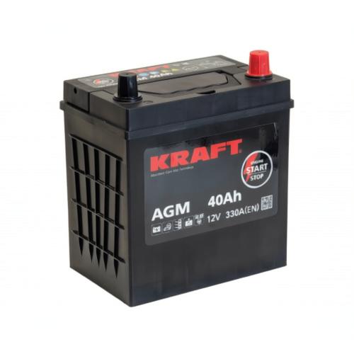 Аккумулятор Kraft AGM Asia / 40Ah / 330А