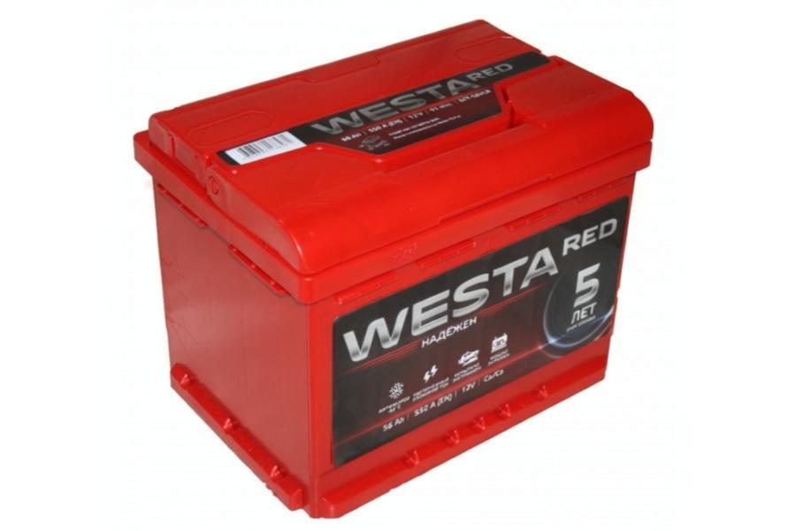 Автомобильный аккумулятор Westa RED 56Ah 550A R+