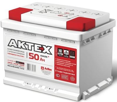 Автомобильный аккумулятор AKTEX 50Ah 450A R+