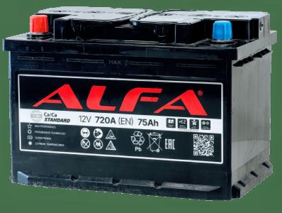 Аккумулятор ALFA STANDARD 75 L+