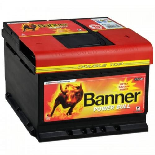 Аккумулятор Banner Power Bull Double Top / 55Ah / Низкий