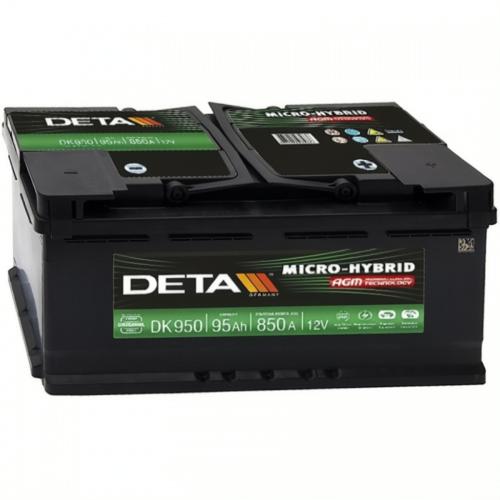 Аккумулятор DETA Start-Stop AGM DK950 / 95Ah / 850А