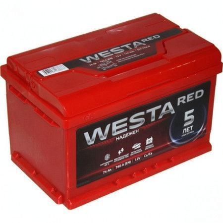 Автомобильный аккумулятор Westa RED 74Ah 760A R+