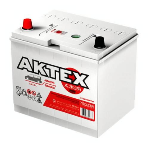 Автомобильный аккумулятор AKTEX 75Ah 600A R+