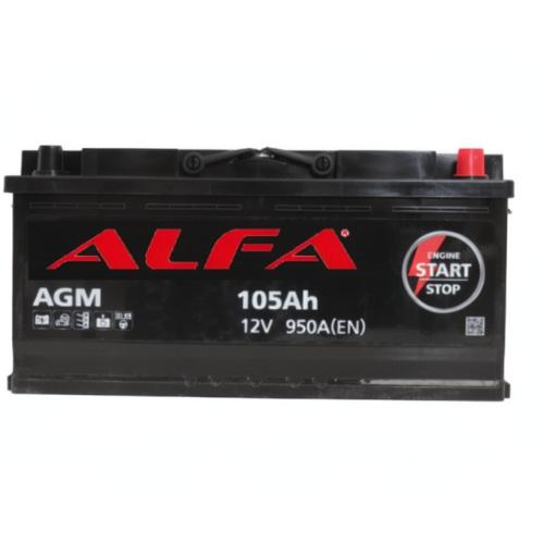 Аккумулятор ALFA AGM / 105Ah / 950А