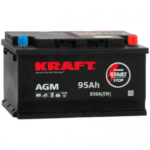 Аккумулятор Kraft AGM / 95Ah / 850А