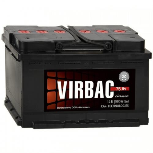 Аккумулятор Virbac Classic 75Ah / 580А / Прямая полярность