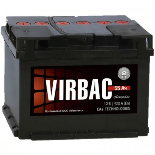 Аккумулятор Virbac Classic 55Ah / 420А / Прямая полярность