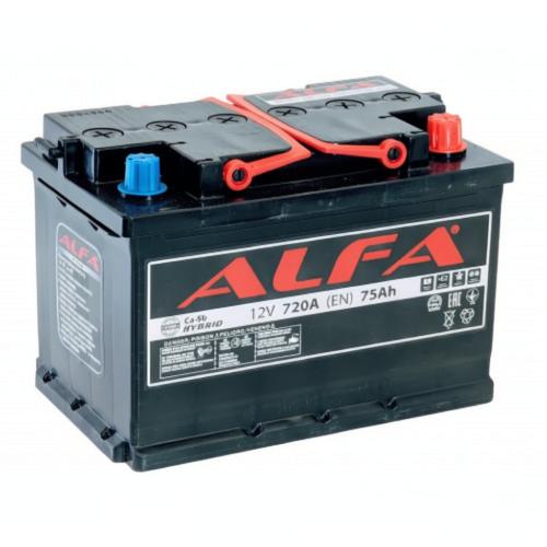 Аккумулятор Alfa Hybrid 75 R / 75Ah / 720А