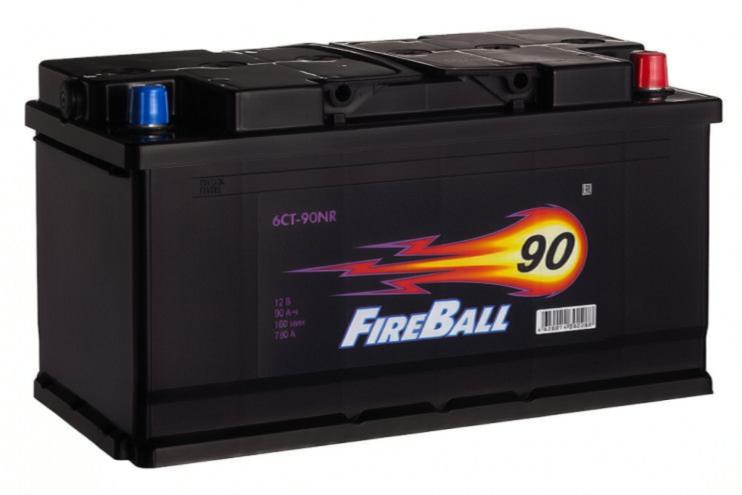 Автомобильный аккумулятор FIREBALL 90Ah 780A R+