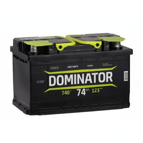 Аккумулятор DOMINATOR / 74Ah / 740А / низкий