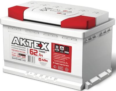 Автомобильный аккумулятор AKTEX 62 R+