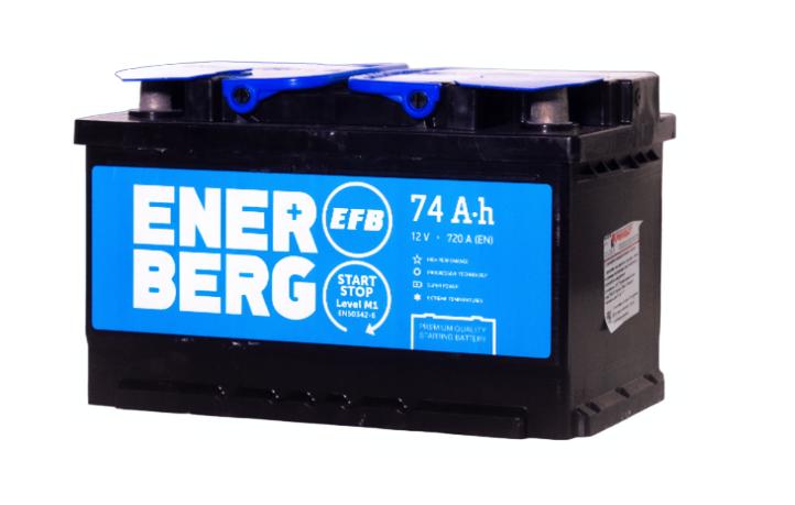 Автомобильный аккумулятор ENERBERG EFB 74Ah 720 R+ низк