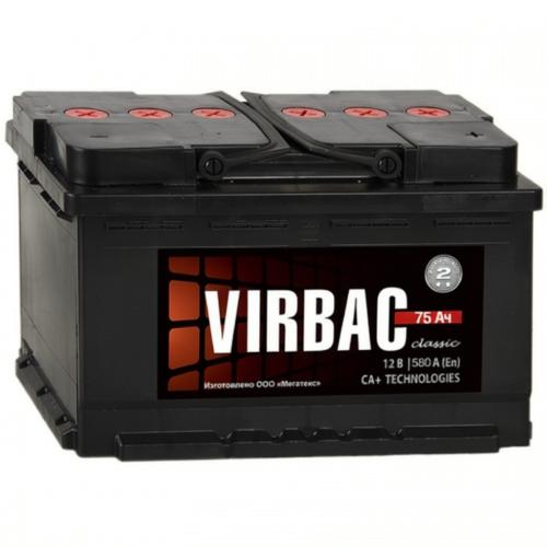 Аккумулятор Virbac Classic 75Ah / 580А