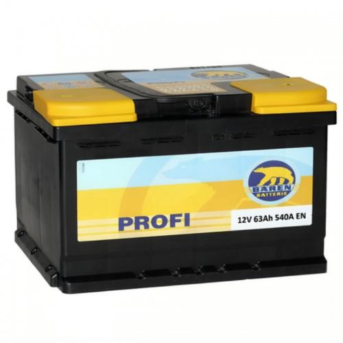 Аккумулятор Baren Profi R / 63Ah / Низкий