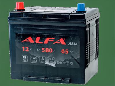Автомобильный аккумулятор ALFA Asia 65Ah 580A R+