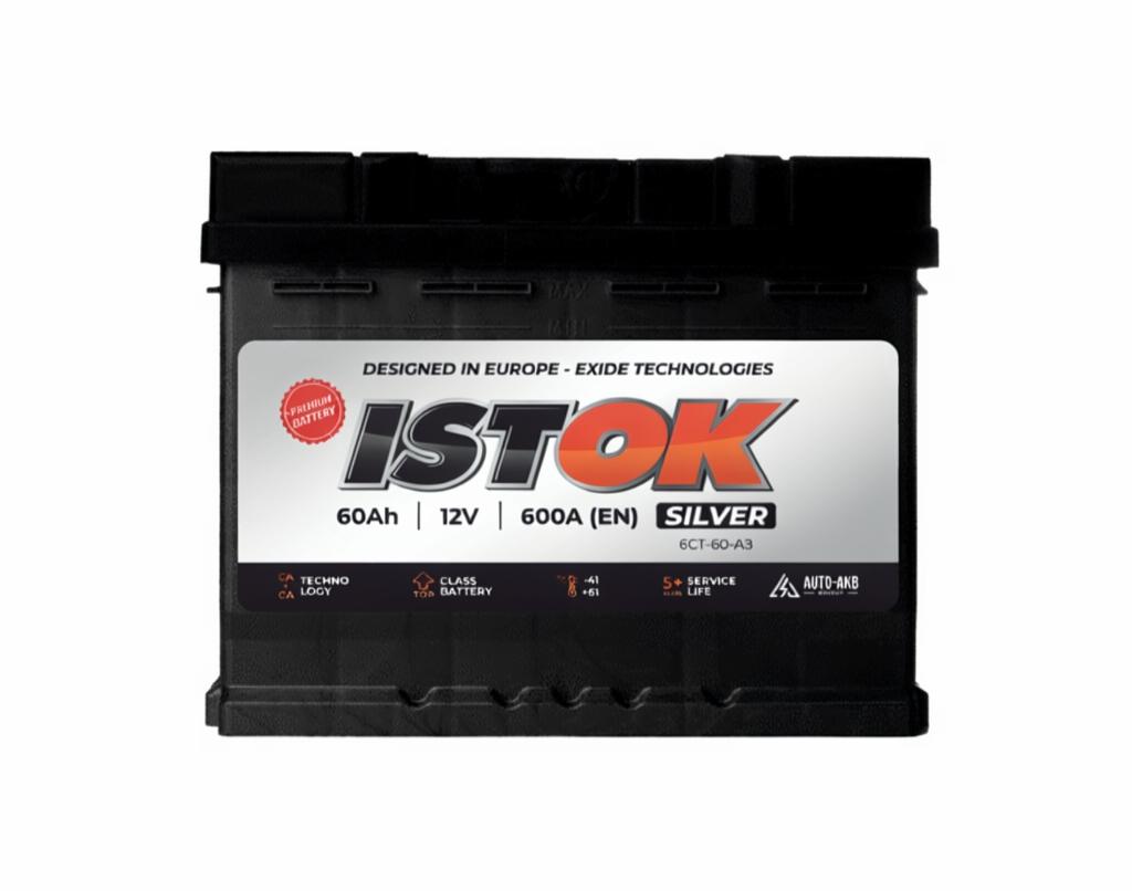 Автомобильный аккумулятор ISTOK SILVER 60Ah 600A