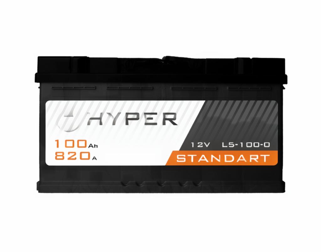 Автомобильный аккумулятор HYPER STANDARD 100Ah 820A