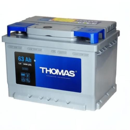 Аккумулятор Thomas / 63Ah / 640А / низкий