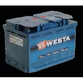 Автомобильный аккумулятор WESTA 74Ah 730A R+