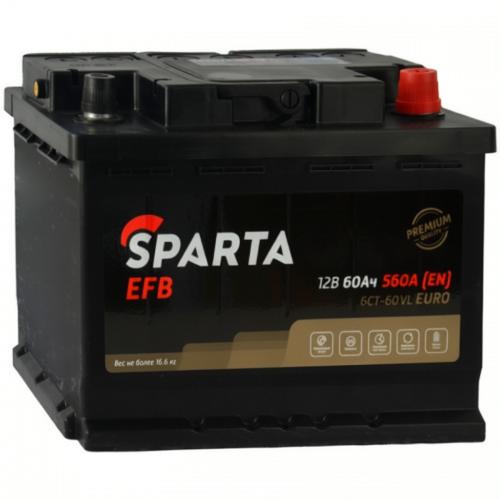 Аккумулятор SPARTA EFB / 60Ah / 560А