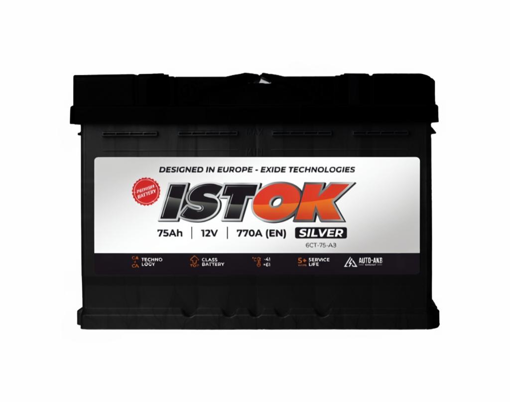 Автомобильный аккумулятор ISTOK SILVER 75Ah 770A