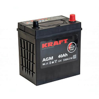 Аккумулятор Kraft AGM Asia / 40Ah / 330А