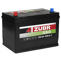 Аккумулятор ZUBR Premium Asia (100 Ah) 850 A, 12 V Прямая, L+ D31 ZU1001JP