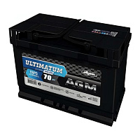 Аккумулятор ULTIMATUM AGM (70 Ah) 760 A, 12 V Обратная, R+ L3