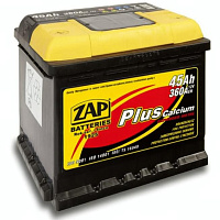 Аккумулятор ZAP PLUS (45 Ah) 360 A, 12 V Прямая, L+ L1 ZAP-545 65