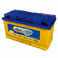 Аккумулятор AKOM +EFB (100 Ah) 930 A, 12 V Обратная, R+ L5 6СТ-100VL