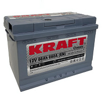 Автомобильный Аккумулятор KRAFT Classic 66Ah R+ 660A