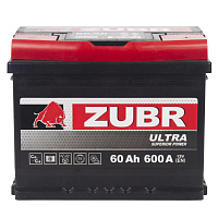 Автомобильный Аккумулятор ZUBR ULTRA 60Ah 600 A R+