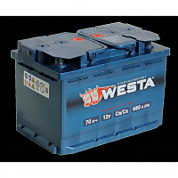 Автомобильный аккумулятор WESTA 70Ah 680A R+