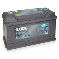 Аккумулятор EXIDE PREMIUM (100 Ah) 900 A, 12 V Обратная, R+ L5 EA1000