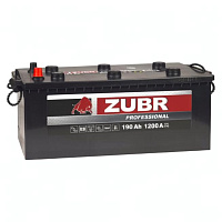 Аккумулятор ZUBR (190 Ah) 1200 A, 12 V Обратная, R+ D5