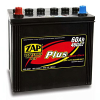Аккумулятор ZAP PLUS (60 Ah) 460 A, 12 V Прямая, L+ D23 ZAP-560 69