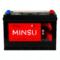 Аккумулятор MINSU (95 Ah) 800 A, 12 V Обратная, R+ D31 115D31L(MINSU)