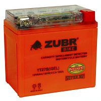 Аккумулятор для мотоцикла ZUBR (6 Ah) 100 A, 12 V Обратная, R+ YTZ7S YTZ7S (iGEL)