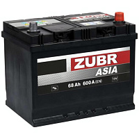 Аккумулятор Zubr Clarios 68 Ah, 600 A, 12 V, Обратная полярность, R+, D23