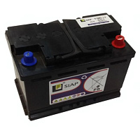 Лодочный аккумулятор SIAP 52Ah, 12V, GEL, 278x175x190 мм, 21.4 кг.