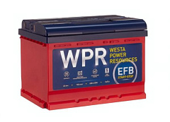 Автомобильный аккумулятор WPR EFB 60Ah 620A R+