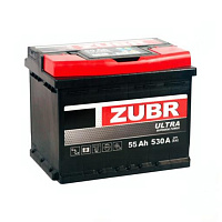 Автомобильный аккумулятор ZUBR Ultra 55 Ah 530 A L+