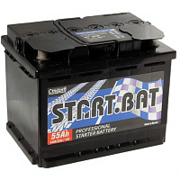 Аккумулятор СТАРТБАТ (55 Ah) 430 A, 12 V Прямая, L+ L2 SB551E