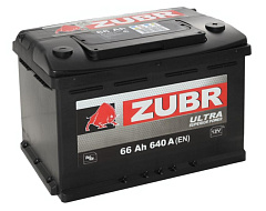 Автомобильный Аккумулятор ZUBR Ultra 66Ah R+ 640A