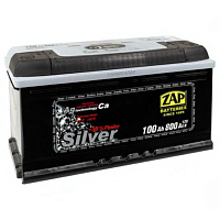 Аккумулятор ZAP SILVER (100 Ah) 800 A, 12 V Обратная, R+ L5 ZAP-600 25