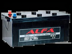Автомобильный аккумулятор ALFA 225 Ah 1500A L+ R+