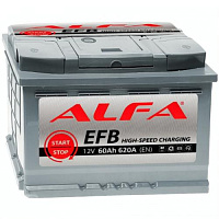 Аккумулятор Alfa EFB 60 R / 60Ah / 620А