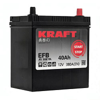 Аккумулятор Kraft EFB Asia / 40Ah / 380А