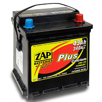 Аккумулятор ZAP PLUS (43 Ah) 340 A, 12 V Обратная, R+ L0 ZAP 543 08
